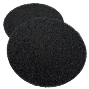 M60 TAMPON DE NETTOYAGE NOIR – 18 POUCES – 2 PCS